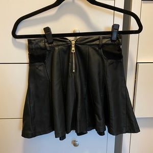 Black Leatherette Shorts (Size 4)